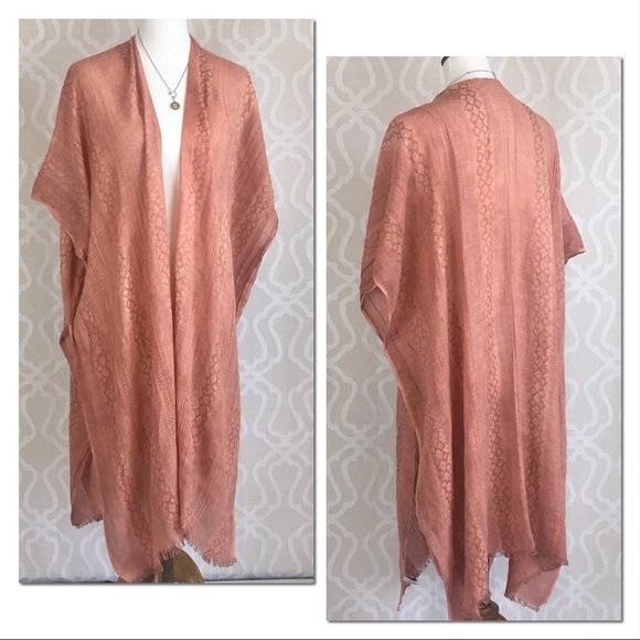*CLEARANCE* Boho Burnout Copper Kimono - Picture 7 of 8